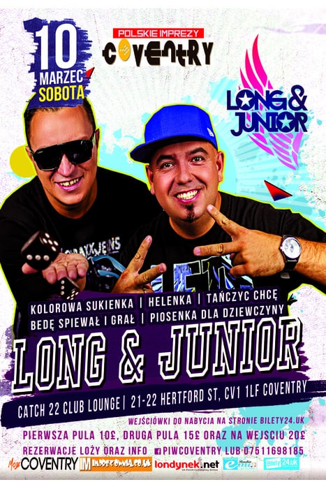 KONCERT GRUPY LONG & JUNIOR W COVENTRY! - Bilety