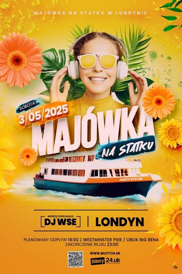 Disco majówka na statku | Londyn 2025