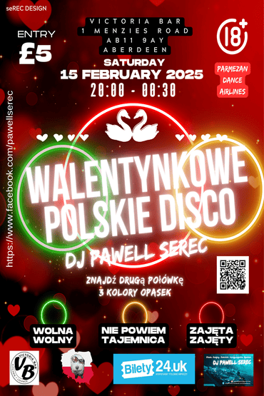 Walentynkowe Polskie Disco!! Victoria Bar!!